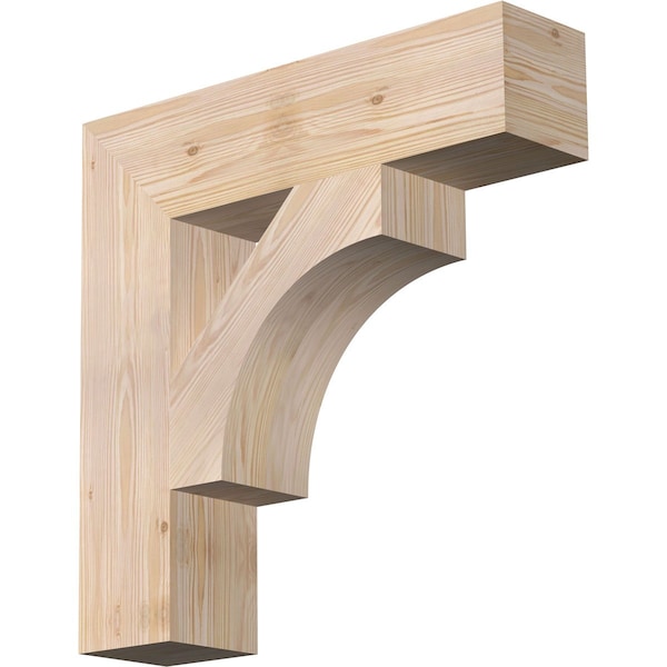 Ekena Millwork Westlake Block Smooth Bracket, Douglas Fir, 5 1/2"W x 24"D x 24"H BKT06X24X24WTL05SDF - main
